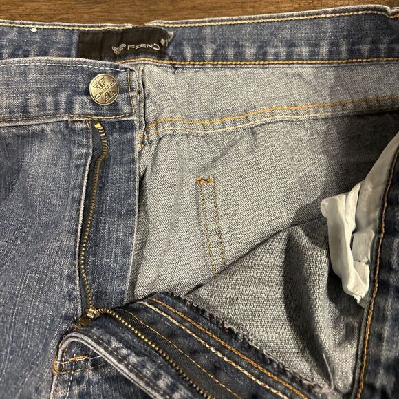 Vintage Fiend Jeans Men's 36x30 Medium  Wash‎ Straight Leg Pockets Retro Y2K - Picture 6 of 6